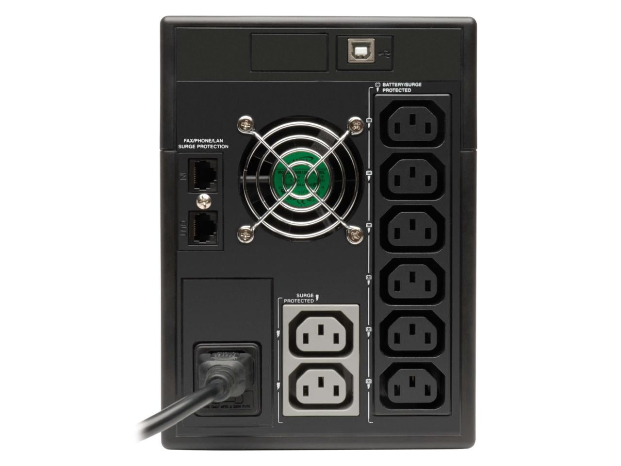 Tripp Lite SMX1500LCDT SmartPro 230V 1.5kVA 900W Line Interactive UPS, 2U Rack/Tower, LCD, USB, DB9, 8 Outlets