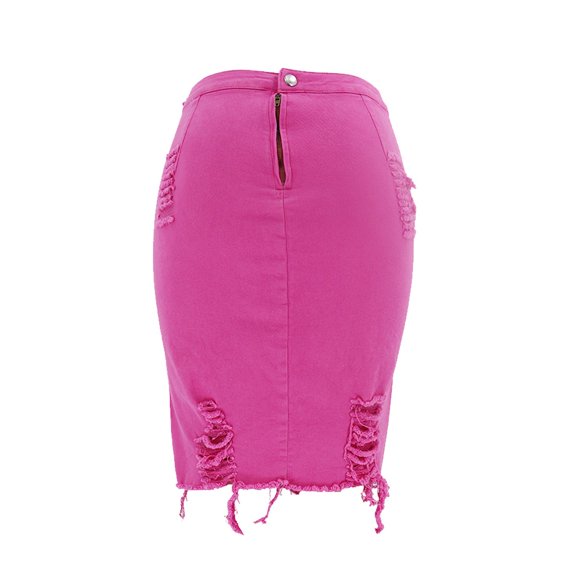 Aayomet Y2k Skirt Women's Basic Versatile Stretchy Flared Casual Mini Skater Skirt,Hot Pink S