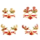 thumbnail image 2 of Yuarrent Marco de gafas de Navidad Festival Fiesta Año Nuevo Bar Hotel Oficina Decoración Foto Prop Anteojos Ornamento para adultos Kits de decoración para fiestas campana de oro, 2 of 6