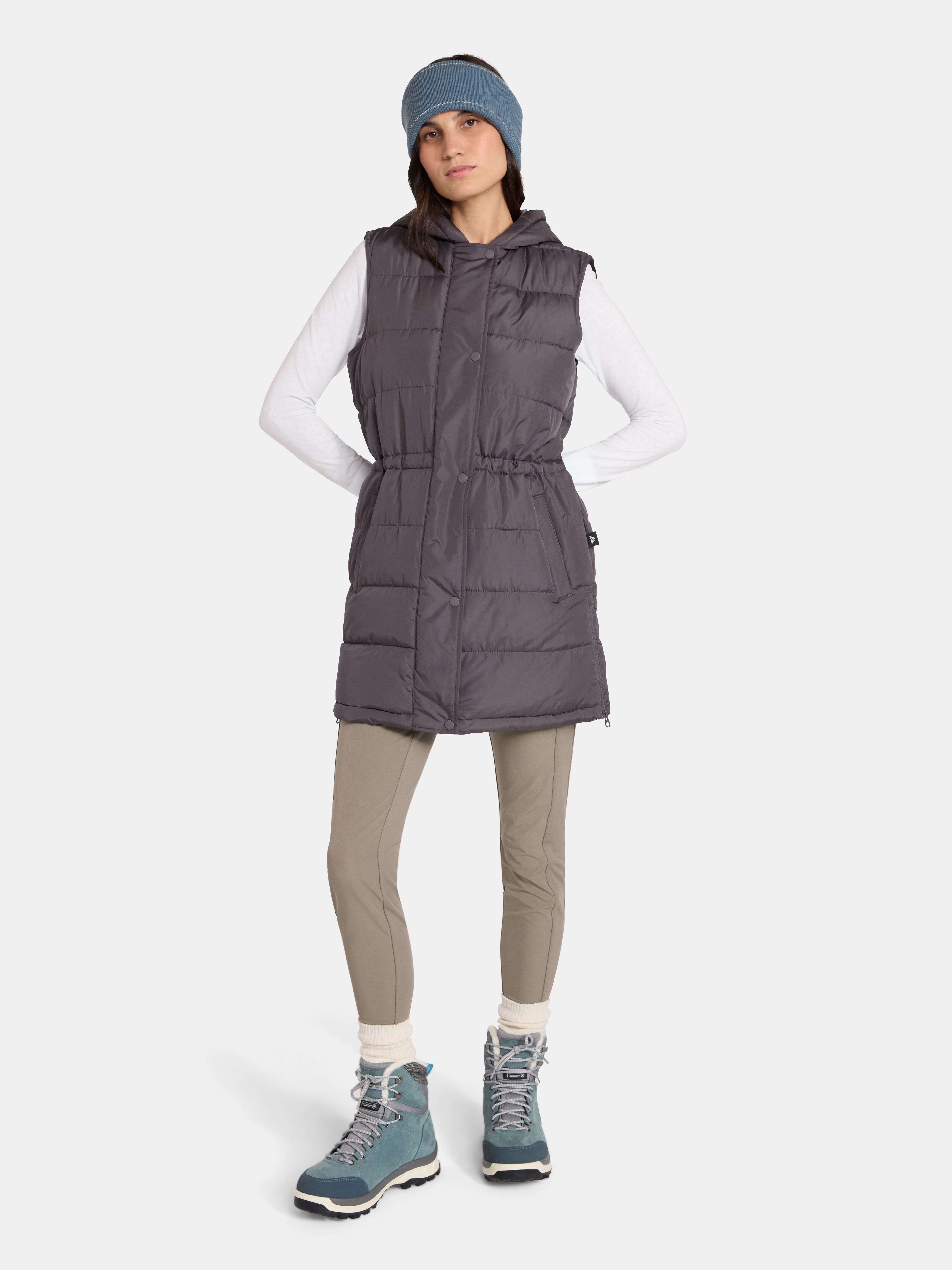 Ozark Trail Women's and Women's Plus Hooded Tunic Vest, Size XS-3X
