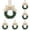 Beige, variant on Mini Christmas Wreath 5 Inch Cabinet Door Hanging with Ribbon Bow Berries, Small Artificial Wreath for Kitchen Window Front Door, Farmhouse Wall Xmas Party Decor Ornament 4PC