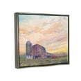 thumbnail image 4 of Stupell Industries Country Barn at Sunrise Nature Painting Gray Floater Framed Art Print Wall Art, 31 x 25, 4 of 10