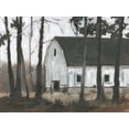 thumbnail image 2 of Harper, Ethan 32x25 White Modern Wood Framed Museum Art Print Titled - Autumn Barns II, 2 of 4