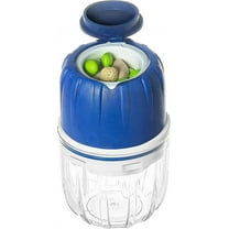 MAXGRIND Pill Crusher and Pill Grinder, Pill Crusher for Small or Large Pills and Vitamins to Fine Powder, Pill Pulverizer Grinder, Medicine Grinder with Medicine Cup, Pill Storage (Blue)