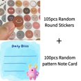 thumbnail image 4 of Adorable Monster Notepads Mini Note Cards (3.54×3.54 Inches),100-Pack with105 Various Emoticon Stickers,Writing Notepads for Office&Planning,Fun to Your Notes for Letters & Plans, 4 of 12