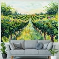 thumbnail image 4 of Awpe Rural Scene Vineyard Road for Bedroom Living Room Dorm Hanging Tapestry Painting, 4 of 6