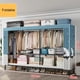 thumbnail image 4 of Storage Locker Dressers Folding Portable Cabinets for Living Room Garden Furniture Set Clothes Closet Wardrobe Organizers Cloth My Lux Decor Round, 4 of 20