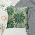 thumbnail image 2 of RUIYC Teal Green Grey Gray Pillow Covers Floral Print Decorative Throw Pillow Covers Outdoor Farmhouse Cushion Case for Couch Sofa Bed Decor, 2 of 5