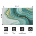 thumbnail image 5 of Blue and Gold Marble Flow Veins Pattern Door Rugs,Washable Non Slip Door Mats Indoor,Decorative Door Mats,Entry Mat Indoor for Entrance,Bedroom,Kitchen,Bathroom,17"x30", 5 of 6