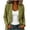 *1-Army Green, variant on Women's Notched Lapel Single Button Blazer , Long Sleeve Office Suit Jacket For Women , Ladies' Business Blazer with Pockets,Beige,S-3XL