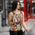 thumbnail image 6 of Womens Workout Tank Tops, Colorful Floral Sunflower Daisy A Racerback Tank Tops Quick Dry Vest Sleeveless Athletic Yoga Gym, 6 of 7
