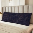 thumbnail image 6 of Lsque Copper-Gold Gloss Outline Flower1 Body Pillow Case Cover,Ultra-Soft Microfiber Bed Pillow Cases 20x54 inches,Elegant Bedding,Breathable Durable Pillow Cover with Envelope Closure, 6 of 8