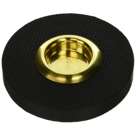 Trophy Plate Base - 4080 Rock Stop Bass Endpin Rest, Reinforced metal cup with black rubber Base By Trophy