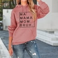 thumbnail image 4 of Ma Mama Mom Bruh Hoodies for Women 2025 Long Sleeve Hoodie Pockets Ma Mama Mom Bruh Hooded Sweatshirt Women Pullover, 4 of 5