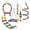 F, variant on Parakeet Toys Set, Colorful Bird Toys for Parakeets, Pet Bird Cage Hammock Swing Climbing Ladders Chewing Toy Mirror Hanging Bell Wooden Perch for Budgerigar, Conures, Love Birds (B)