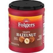 Folgers Toasty Hazelnut Artificially Flavored Ground Coffee, 9.6 oz. Canister