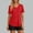 ☁126-Red, variant on Xuyuer Womens UPF 50  V Neck T-Shirt Sun protection Short Sleeve Casual Workout Shirts Soft Summer Basic Tee Tops