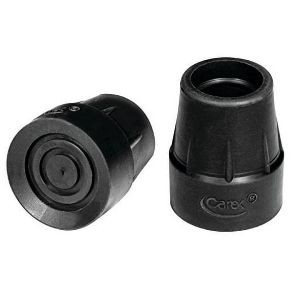Carex Walking Cane Tip, Black, 7/8 Inch