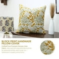 thumbnail image 2 of Yellow 100% Viscose Duck Canvas Decorative Throw Pillow Cover 20x20" – Soft, Durable Accent Cushion for Sofa or Living Room, 2 of 4