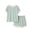 Green, variant on Kaemgyyd 2 Piece Lounge Sets for Women Summer Striped Crew Neck Top Shorts Matching Sets Color Block Sleepwear(Green,X-Large)