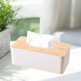thumbnail image 3 of JLFNYA Tissue Box Cover, Kleenex Box Cover, Rectangle Tissue Box Holder, Tissue Box Holders, Suitable for Vanity Countertop, Night Stands, Desktop, Bedroom, Livingroom, Office, Dining Table, 3 of 7