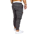 thumbnail image 3 of DYMADE Mens Athletic Elastic Drawstring Waist Sweatpants Joggers Cargo Pants with Pockets, 3 of 4