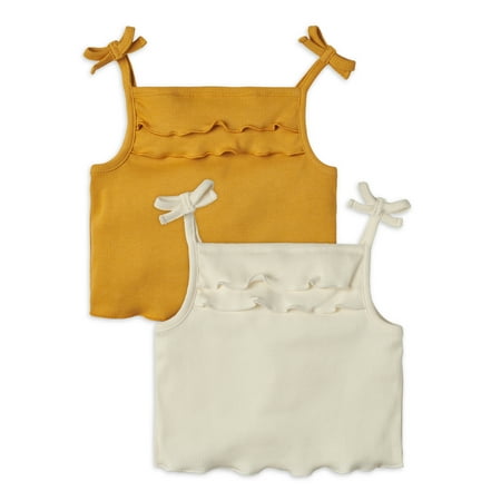 

Modern Moments by Gerber Toddler Girl Ruffled Tank Top 2-Pack Sizes 12M-5T