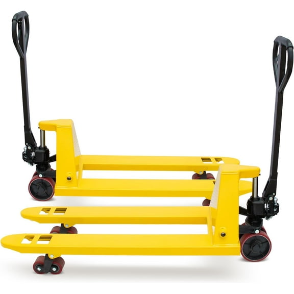 HPDMC Pallet Jack Truck 6,600 LBS Capacity, 48'' L x 27'' W Forks Manual Pallet Jack Truck, 2Pcs