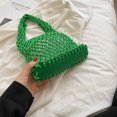 thumbnail image 3 of Bolso Trenzado para Mujer Bolso Tejido Lino Y Algodón Bolso Compras Red (verde), 3 of 9