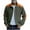 Army Green, variant on APEXFWDT Men’s Corduroy Zip-Up Jacket Stand Collar Long Sleeve Jacket with Patch Elbow & Pockets for Fall/Winter,S,Army Green