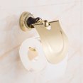 thumbnail image 3 of Elegante dispensador de pañuelos de papel higiénico de pared estilo europeo dorado, 3 of 8