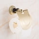 thumbnail image 3 of Elegante dispensador de pañuelos de papel higiénico de pared estilo europeo dorado, 3 of 8