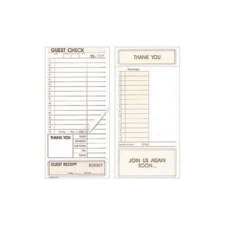 

KNG - 3175PAD - 2 Part Padded Guest Checks