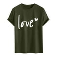 thumbnail image 3 of PNTUTB Men's Fashion Valentine's Day Themed Prints Casual Loose Comfortable Crew Neck Short Sleeve T-shirt, 3 of 4