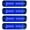 Blue, variant on Emergency Strobe Lights, LED Ultra Slim Strobe 4.4-Inch 4Pack 12LED Strobe Warning Light 12V/24V Strobe Lights for Truck Off Road Vehicle ATVs Motorcycles