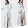 thumbnail image 2 of CoCopeaunts Women's Lapel Fleece Bathrobe Soft Plush Spa Robe Warm Pajamas with Pockets Soft Pjs Loungewear for Women, 2 of 5