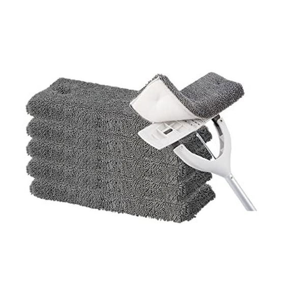 Superio Microfiber Mop Head Replacement for Self-Wring Miracle Mop, Microfiber Cleaning Pad, Mop Refill, Self Wringing Mop (6 Pack)