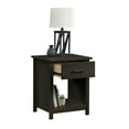 Mainstays Hillside Nightstand with Drawer, Espresso Finish