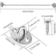 thumbnail image 5 of 4 Pcs Storm Hook Wind Hook 16 Inch Stainless Steel Cabin Hook Solid For Window, 5 of 5