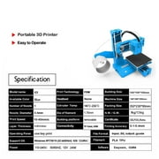 Mini 3D Printer, 3D Printers for Beginners, High Speed & Precision Frequency Division Multiplexing 3D Printer,With Automatic Leveling Function High-precision