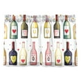 thumbnail image 7 of Yayeee Kitchen Curtains Light Filtering 27"x36" Rod Pocket Short Cafe Window Panel, Happy Face Bottles, 7 of 7