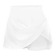 thumbnail image 2 of Joefnel Yoga Shorts for Women Hot Sale Clearance Women's Summer Pleated Tennis Skirts Athletic Stretchy Short Yoga Fake Two Piece Trouser Skirt Shorts, 2 of 4