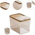 thumbnail image 5 of Rice Bucket Grain Container Sealed Household Practical Rice Bin Food Storage Container for Snacks Beans Home Restaurant, M, 5 of 7