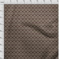 thumbnail image 4 of oneOone Georgette Viscose Brown Fabric Damask Sewing Material Print Fabric By The Yard 42 Inch Wide-aA, 4 of 5