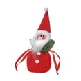 thumbnail image 2 of Puntoco Bolsas de muñeca Winwifly con cordón Bolsas de regalo de Papá Noel de punto reutilizables con cordón Papá Noel, 2 of 4