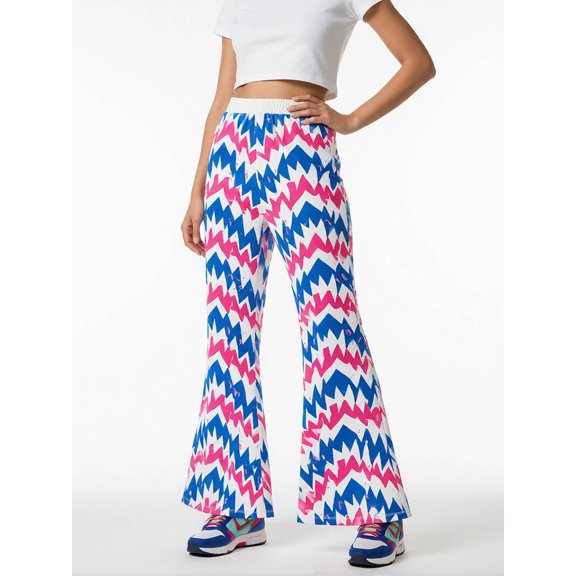 Girls Flare Leggings Regular-Fit Elastic Waistband Bell Bottoms Cute Bootcut Pants for Girls Age 3-13 Summer Casual