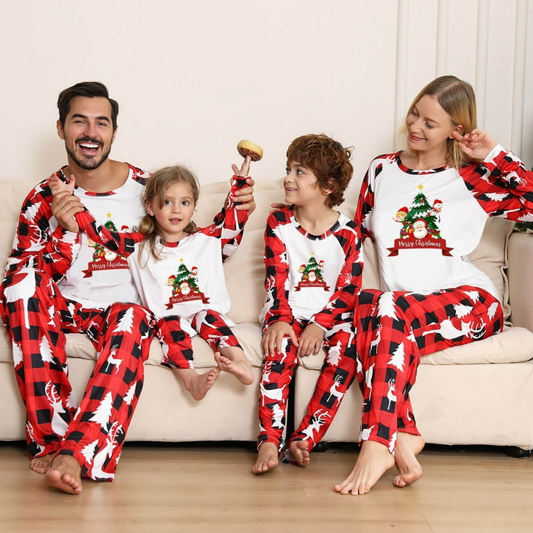 Matching Christmas Pjs for Family, Men Women Kids baby Matching