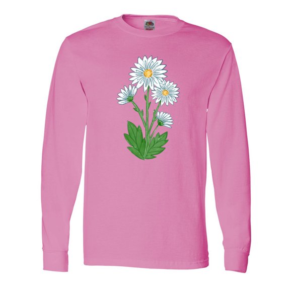 Inktastic Daisy Flower Long Sleeve T-Shirt