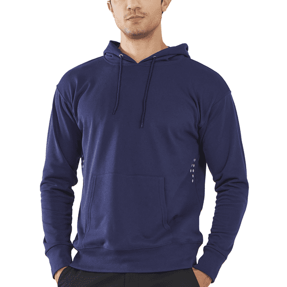 NORTHYARD Pullover Hoodies for Men with Long Sleeve Cotton Casual Sweatshirts Navy L