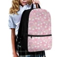 thumbnail image 3 of KUIFORTI Kids Girls Schoolbag Ergonomic Backpack 17 Inch Students School Stationery Bag for Teens Children Toddlers,Rainbow Floral Print, 3 of 6